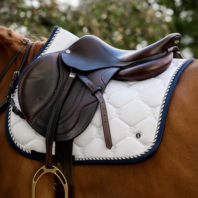 PS of Sweden Signature Jump Saddle Pad - White-2